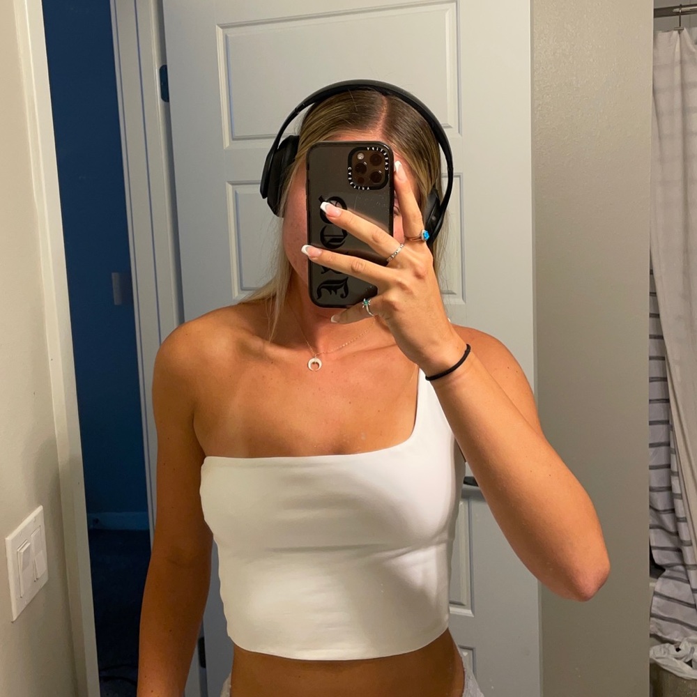 Tiger Mist one shoulder top